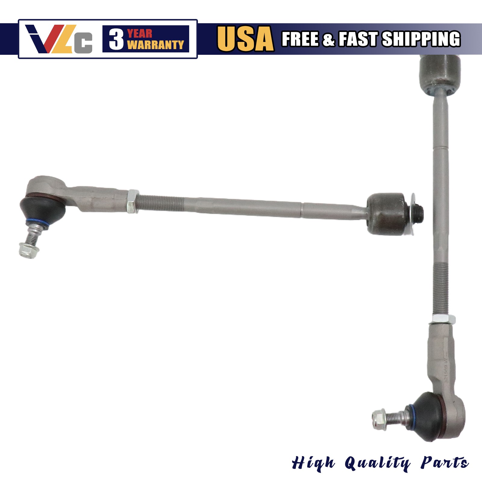 Qty2 For Maserati GranCabrio Quattroporte GranTurismo New Outer Tie Rod End Kit