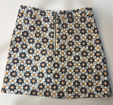Abercrombie Fitch Y2K Junior Teen Mini Skirt Floral Small Geometric vintage vibe