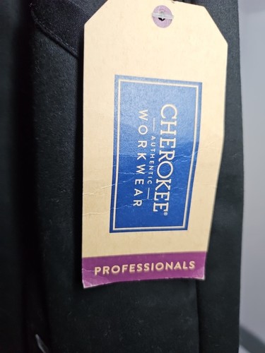 Cherokee Black Workwear Stretch Womans Drawstring Cargo Tall Scrub Pants XL NWT - Picture 12 of 13