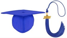 Unisex Adult Matte Graduation Cap with 2025 Tassel for High School Bachelor...