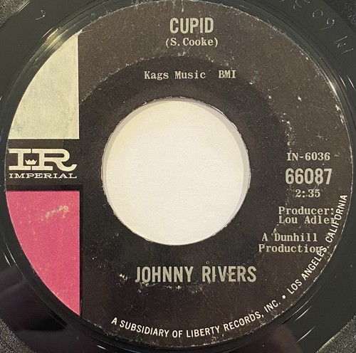 Johnny Rivers – Midnight Special / Cupid – Imperial - 66087 – 1965 45 RPM 7" - Picture 3 of 4