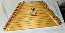 Aleenotsia Electric Harp Wood Construction Natural Finish Beige
