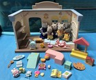 Calico Critters Sylvanian Families Epoch Toy Store set  w/mouse family & extras — photo 1
