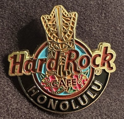 Hard Rock Cafe Honolulu Global 3 D Logo Guitar Pin New
