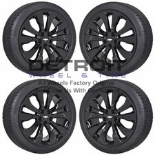 19 Chevrolet Malibu Gloss Black Wheels Rims Tires Oem 2016-2019 5718