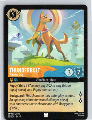 Disney Lorcana Thunderbolt - Wonder Dog 23/204 - Archazia's Island
