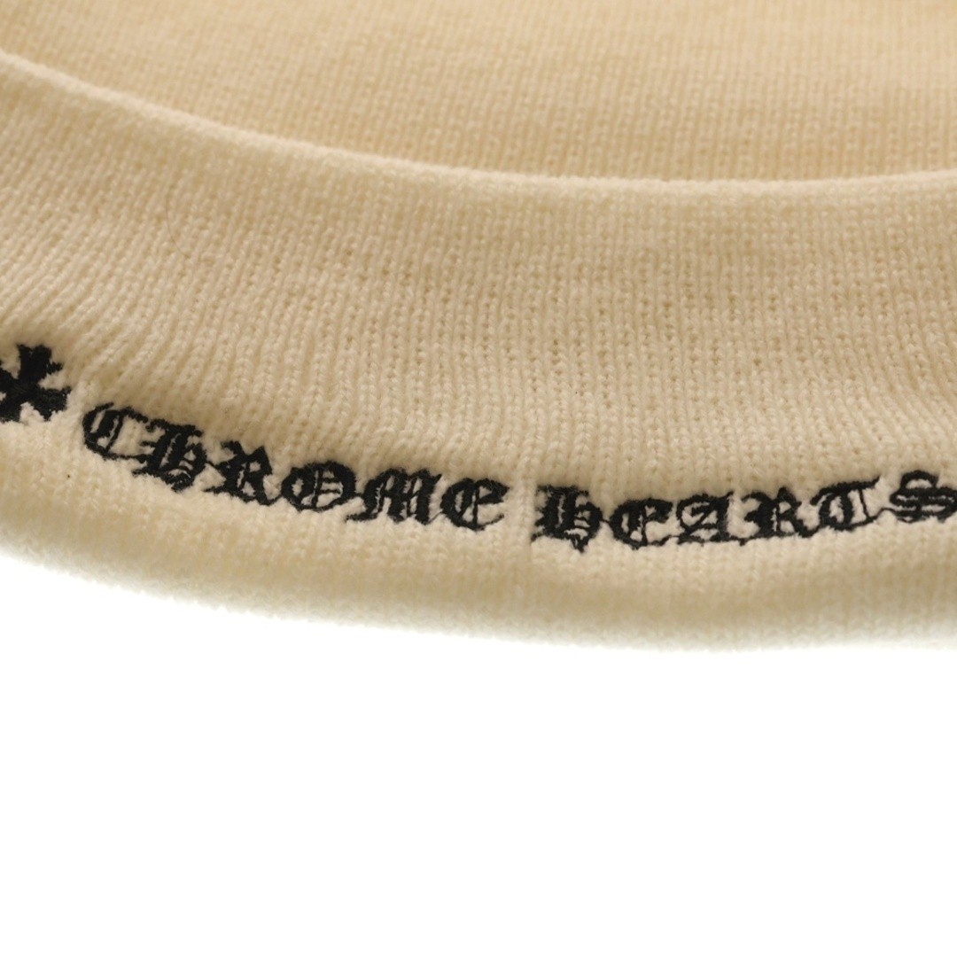 CHROME HEARTS WATCH CAP CH PLUS BEANIE HAT WHITE Used f8348562ab149cfaa957ffc6c5 image 6