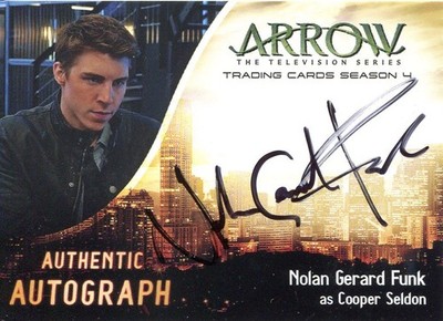 Arrow Staffel 4 Autogrammkarte NGF Nolan Gerard Funk als Cooper Seldon