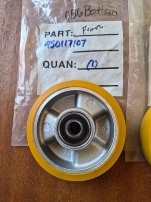 NEW!! OEM. 1 Pair Bona Belt 8 or 10in Floor Sanding Machine Front Whls. Free Shp