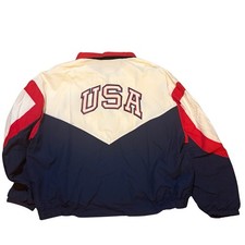 Vintage 90s Swingster USA Goodyear Jacket XXL Made in USA Colorblock Windbreaker