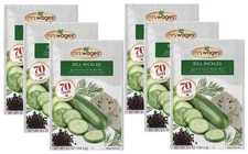 6 pk ~ Mrs. Wages Dill Pickles Mix Quick Process Pickle Makes 7 Qts 6.5 oz 1 pk