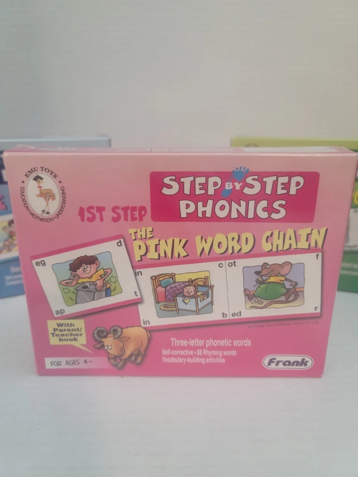 Juego de 3 tarjetas fonéticas nuevas en caja paso 1, paso 2 y paso 3 edades 5+ Foto 2 de 4