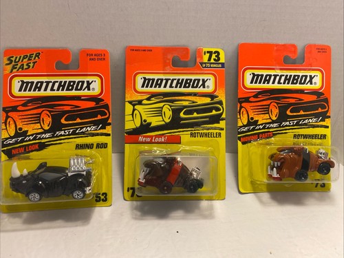 Lot of 3 Vintage Matchbox Animal Vehicles 1995 & 1997 Rotwheeler 1996 ...