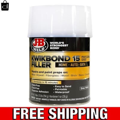 KwikBond 15-Minute Body Filler Quart - Fast, Stain-Free & Paintable Solution