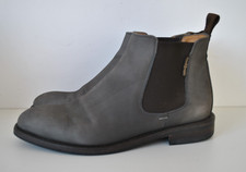 Grey leathe slip on men's chelsea boots size 7 (40) Russell & Bromley Burlington