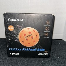 PeakPick 4 Pack Outdoor Pickleball Balls M 40 Premium for All Levels Sport