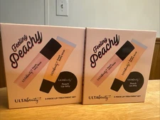 ULTA Beauty Feeling Peachy 3 Piece Lip Treatment Set New Sealed SET LOT Of 2