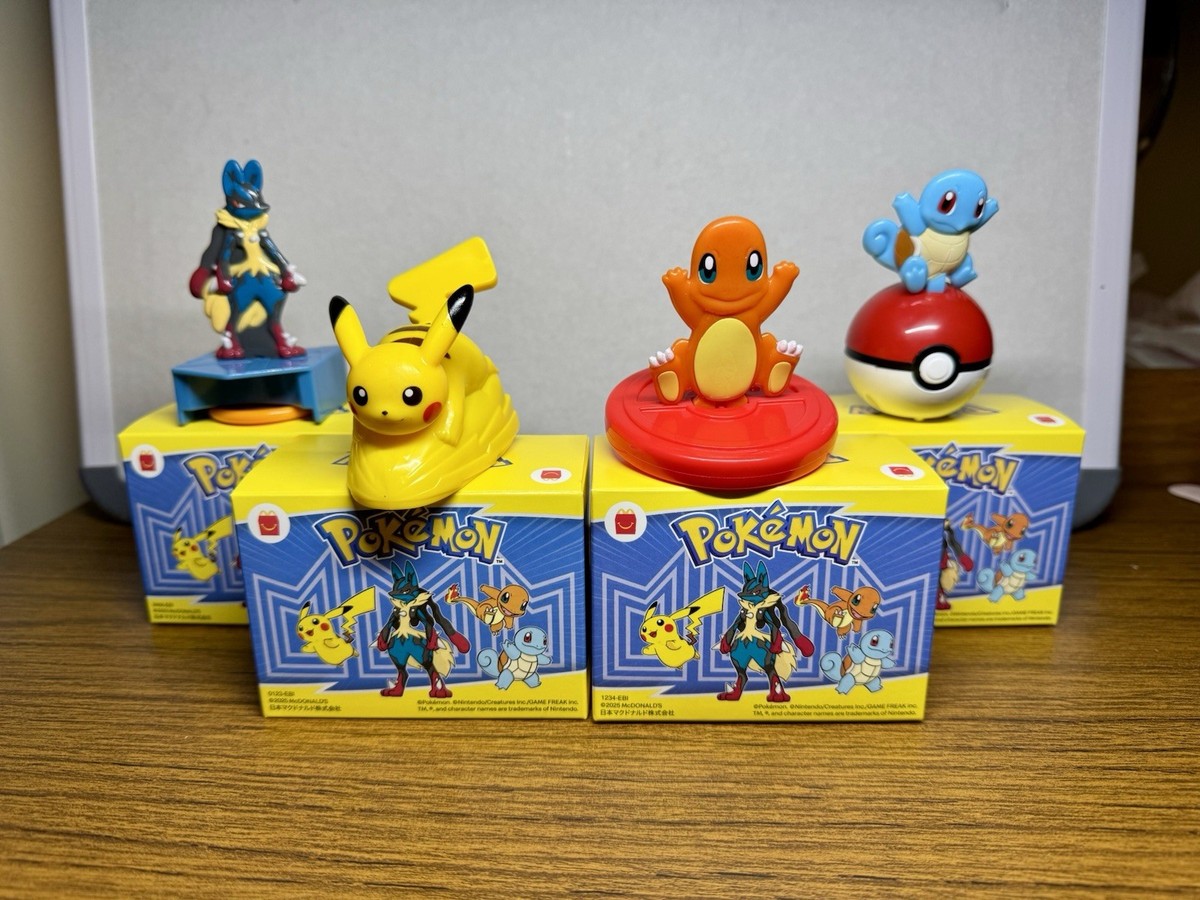 Pokémon McDonalds Japan Happy Meal Toy Complete 4 Set New