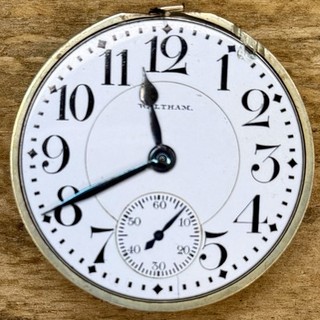 16s Waltham Pocket Watch Movement Grade Crescent St. 21 Jewels Adj 5 Pos