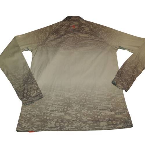 Gill Size XS Fishing UV Tec 1/2 Zip Quick Drying Tech Moisture-Wicking Shirt - Picture 2 of 10
