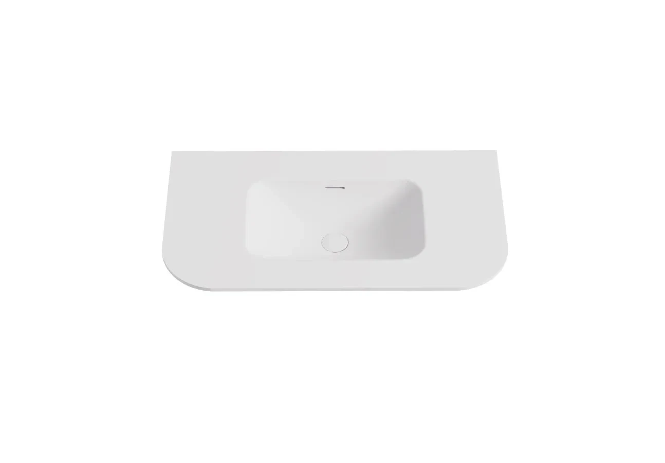 Lukka Aruro Matte White Pure Acrylic solid surface basin