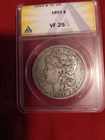 1893 Morgan Silver Dollar ANACS VF 25 Pcgs Ngc