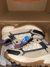 Ozark Trail Women's Waterproof Beige Gray Purple Low Hiking Shoes Size 6 Medium