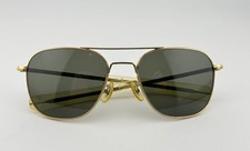 Vintage Randolph Engineering Vietnam Sunglasses 5 1/2 Gold RE 58-20   14 