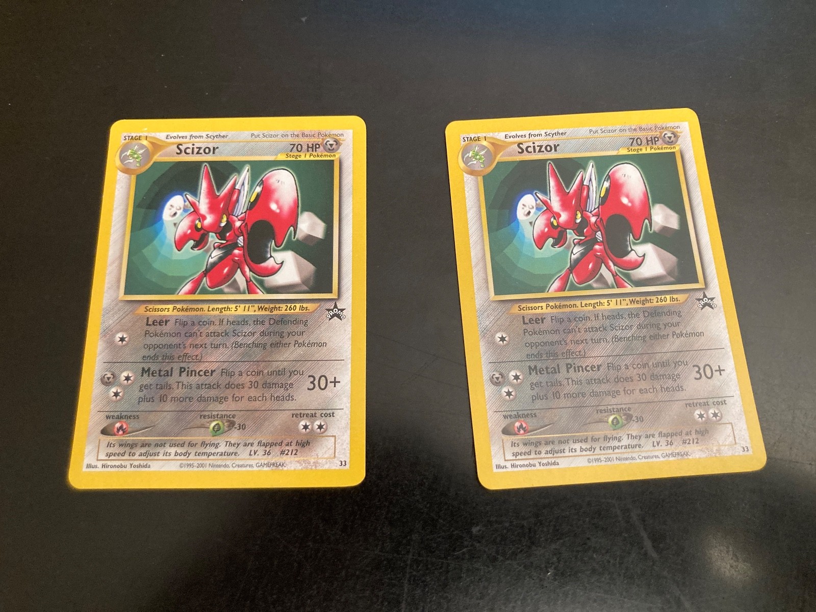 Pokemon Black Star Promo, Scizor/#33 NM/NM- Beauties! *Price is for 1 Card*