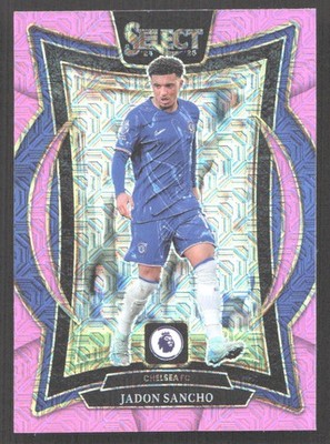 E655 - 2024-25 Panini Select Premier League - Jadon Sancho #82 - Pink Mojo Prizm