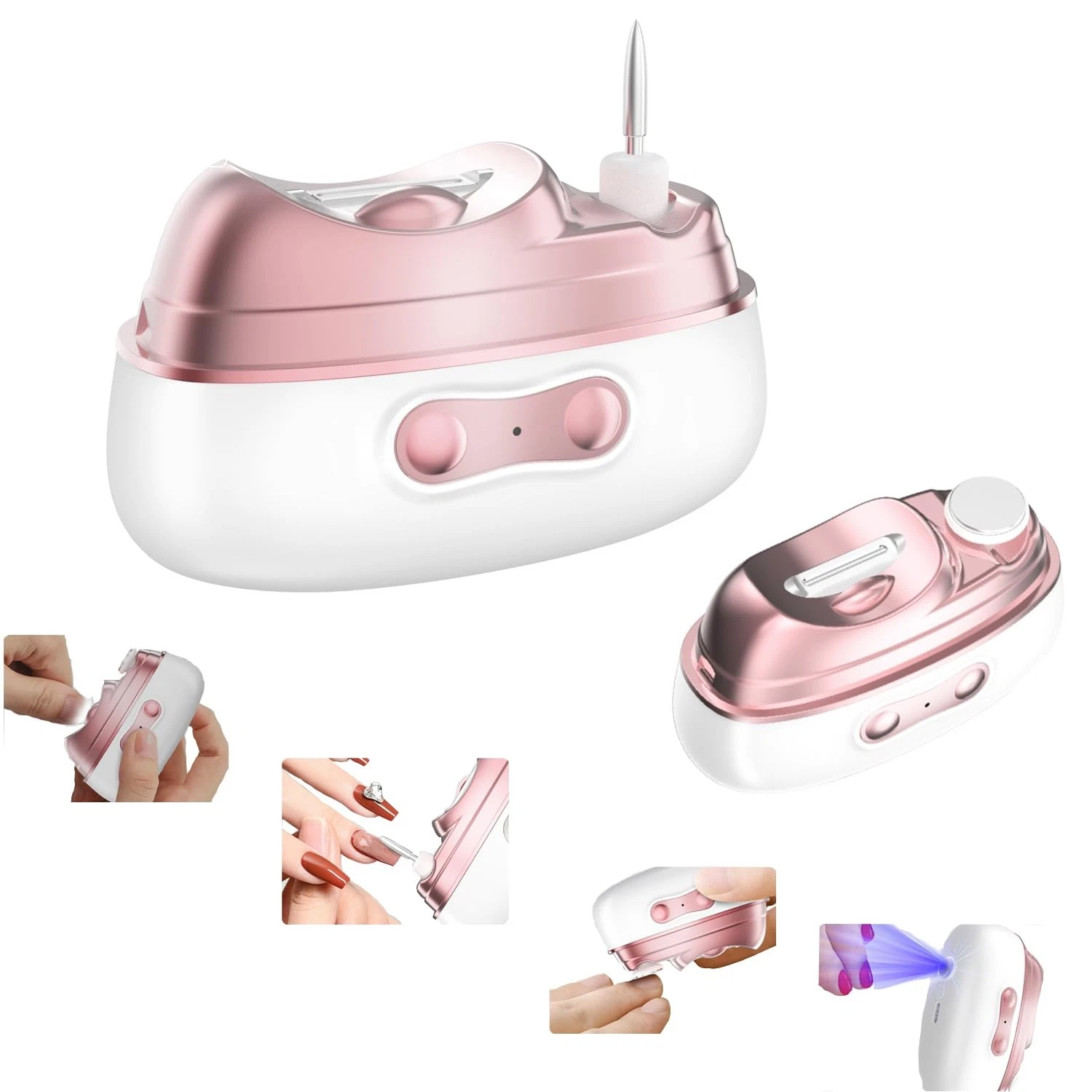 No Pain|Safe on Skin Automatic Nail Clipper & Polisher with Storage|LED Light...
Opens in a new wind
