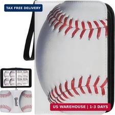 Baseball Card Binder 4 Pocket, Trading Card Binder 400 Pockets Card Book Holder