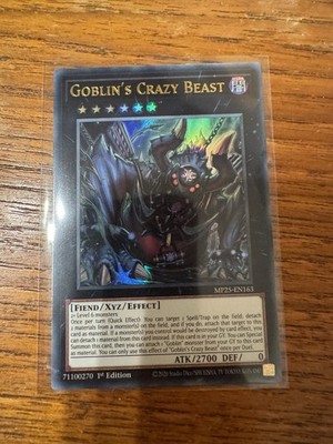 NM Goblin s Crazy Beast - MP25-EN163 - Ultra Rare 1st Edition
