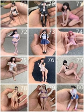 Realistic 1/6 3D Painted Resin Figure Realistic Detailed Car Interior Model Girl