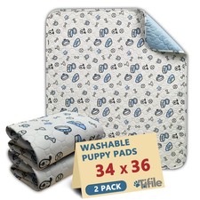 Washable Pee Pads for Dogs, 2 Pack Reusable Puppy Pads, Absorbent Whelping Pa...