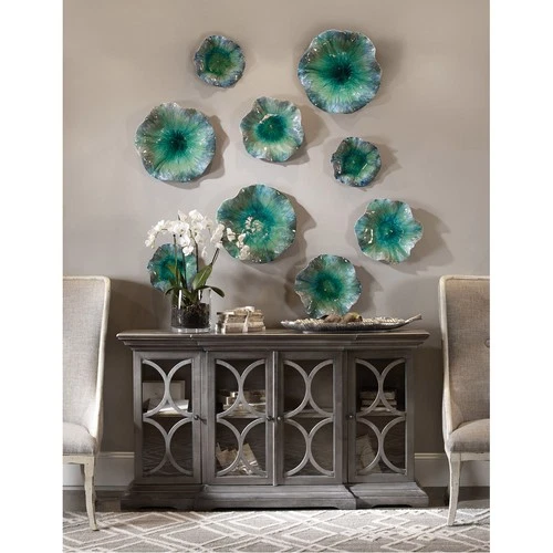 Uttermost 04100 Abella Caribbean Tones Flower Wall/Table Accents, Set of 3 - Picture 4 of 4