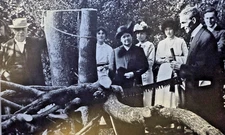 1914 Vintage Magazine Illustration Thomas Edison & Henry Ford