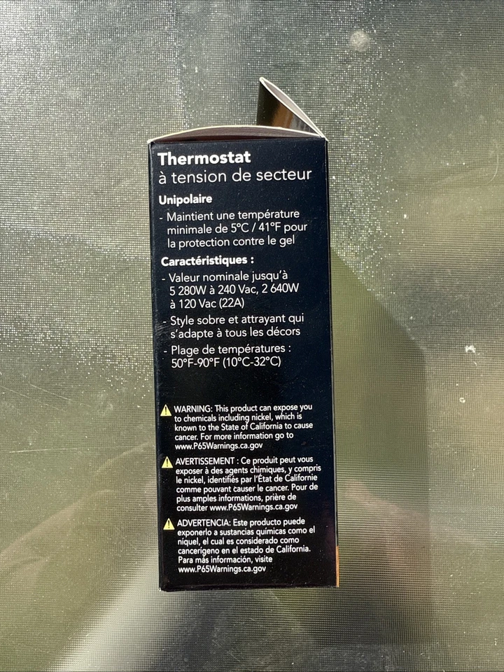 Termostato de tensão Cadet Line pólo único (2 fios) - Imagem 2 de 4