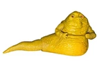 Vintage Jabba The Hutt Yellow Rubber Figure Toy 8.5" Long Star Wars Collectible
