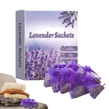 Lavender Sachets 10pcs Natural Dried Moth-Proof Fresh Scents for