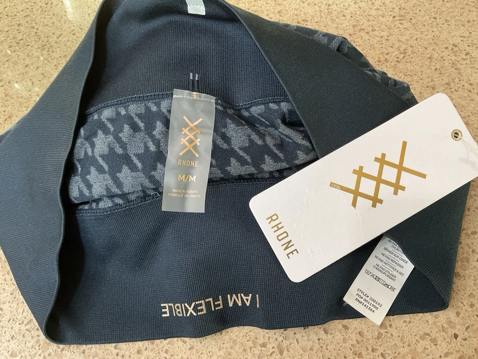 Leggings Rhone para mujer pata de gallo sin costuras talla mediana 26x26” sin estirar nuevos Foto 2 de 4