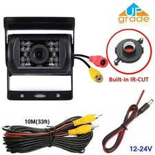 Car Rear View Backup Camera Reverse HD Night Vision Waterproof 12-24v 10m AV Kit