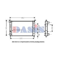 Aks Dasis WasserküHler MotorküHler FüR Fiat Palio Weekend 178DX 1.6 16V