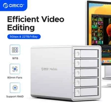 ORICO 5 Bays 3.5" RAID USB3.0 5Gbps HDD Docking Station 150W Power With Cool