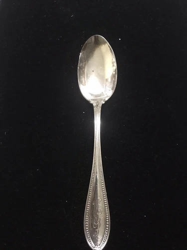 Antique International Silver Sterling Teaspoon Trumbull 1909 Monogrammed