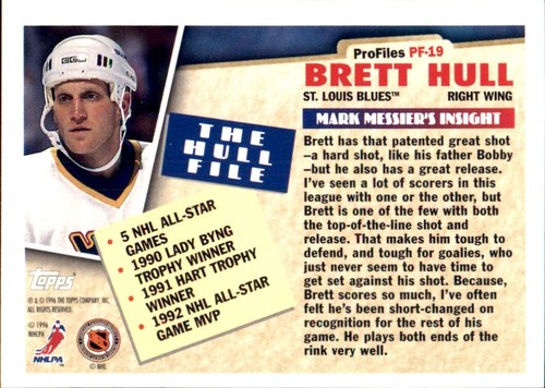 1995-96 Topps đ„
INSERTS đ„
VOUS CHOISISSEZ VOS FAVORIS đ NHL HOCKEY đ„
Cartes - Photo 56 sur 96