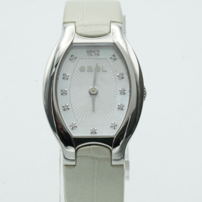 Ebel Beluga Tonneau Femme Montre Quartz Acier Medium 21MM 9956G21 Bande E325