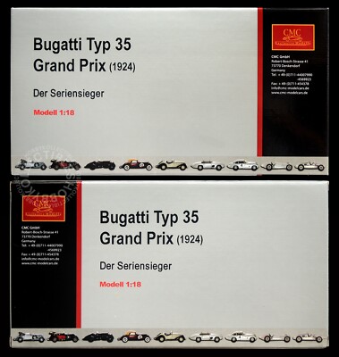 CMC 1/18 Die cast Bugatti Type 35 Grand Prix 1924 M-063 Der