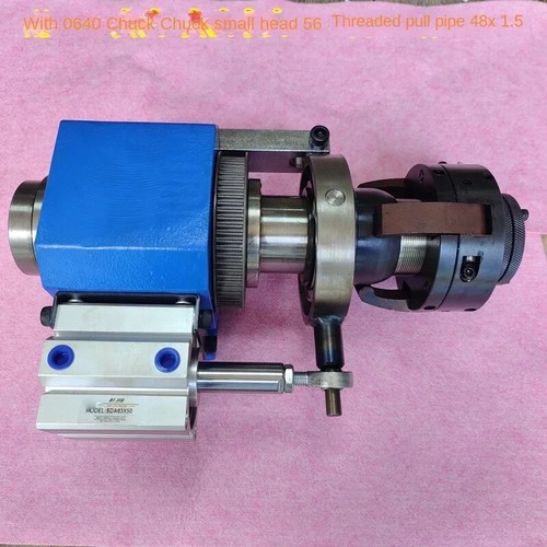 Spindle Type Rotary Pneumatic Clamp Base Collet Small Machine Tool Headstock - 第 7/8 張圖片