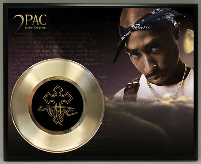 2Pac / Tupac 45 Record Poster Art Music Memorabilia Display Plaque